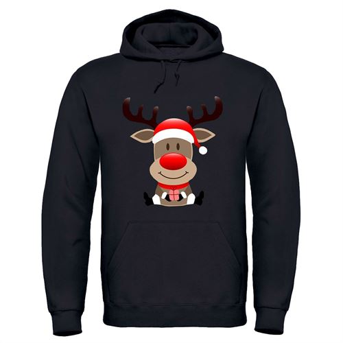 Adults XMS2 "Sitting Reindeer" Hoodie-5