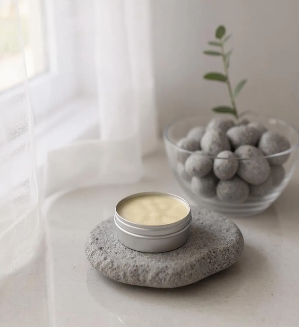 Luxury Beeswax Balm made with Cocoa Butter, Shea, Coconut Oil and Vitamin E with Essential Oils of Vetiver, Patchouli and Pine, Body Balm-0