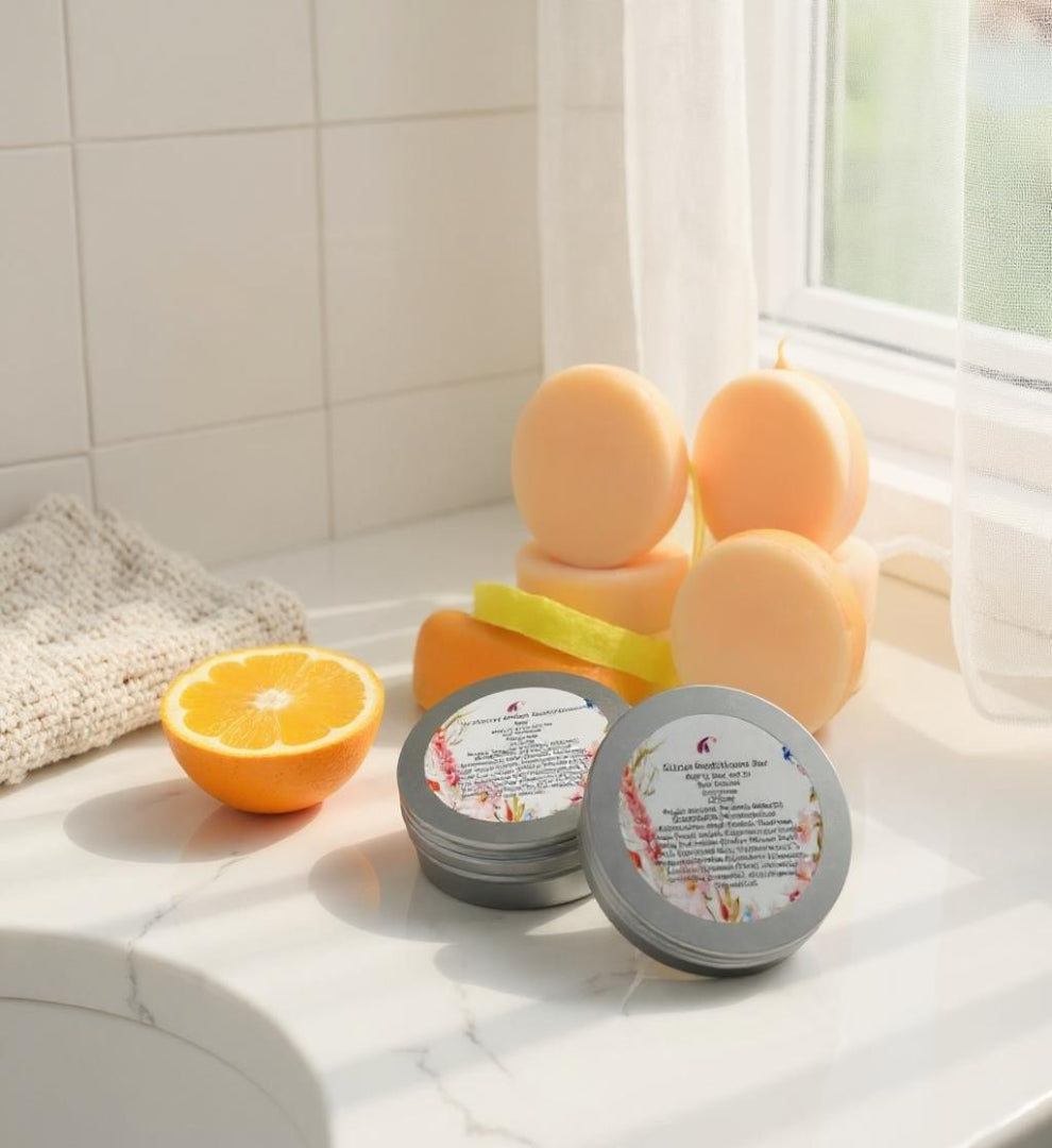 Handmade Cold Process Shampoo Bar with Citrus Oil and Panthenol in a Travel Tin/Refillable Bar-0