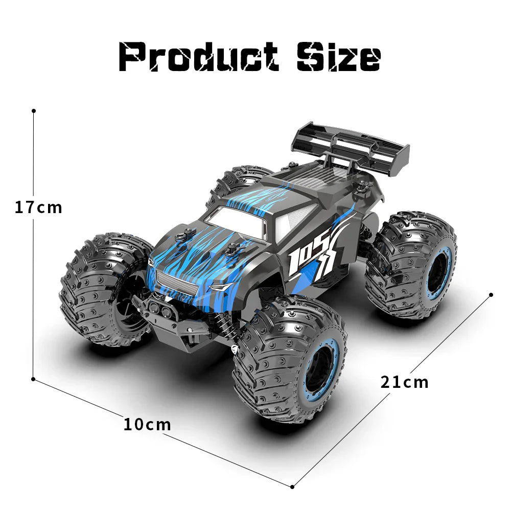 High-Speed Off-Road Remote Control Monster Truck with LED Lights-2