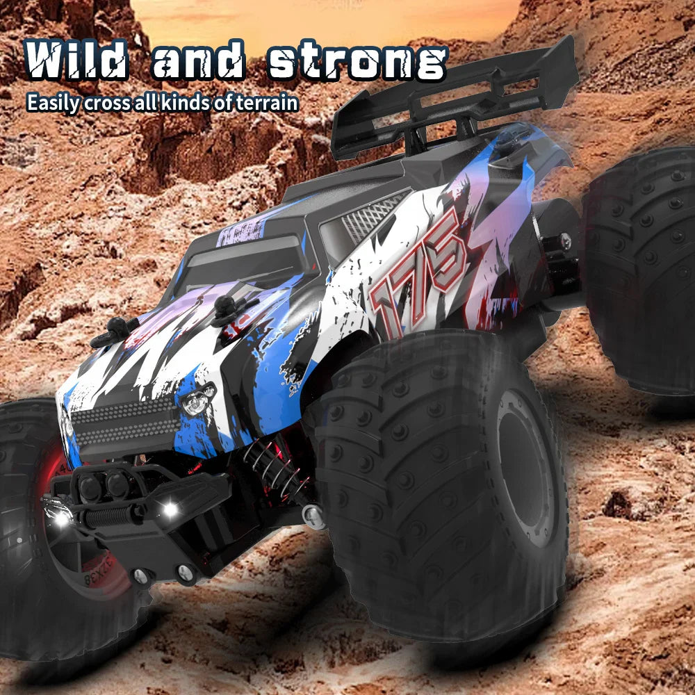 High-Speed Off-Road Remote Control Monster Truck with LED Lights-3