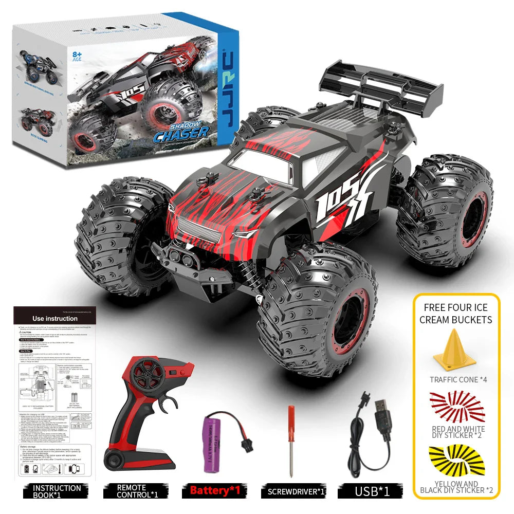 High-Speed Off-Road Remote Control Monster Truck with LED Lights-7