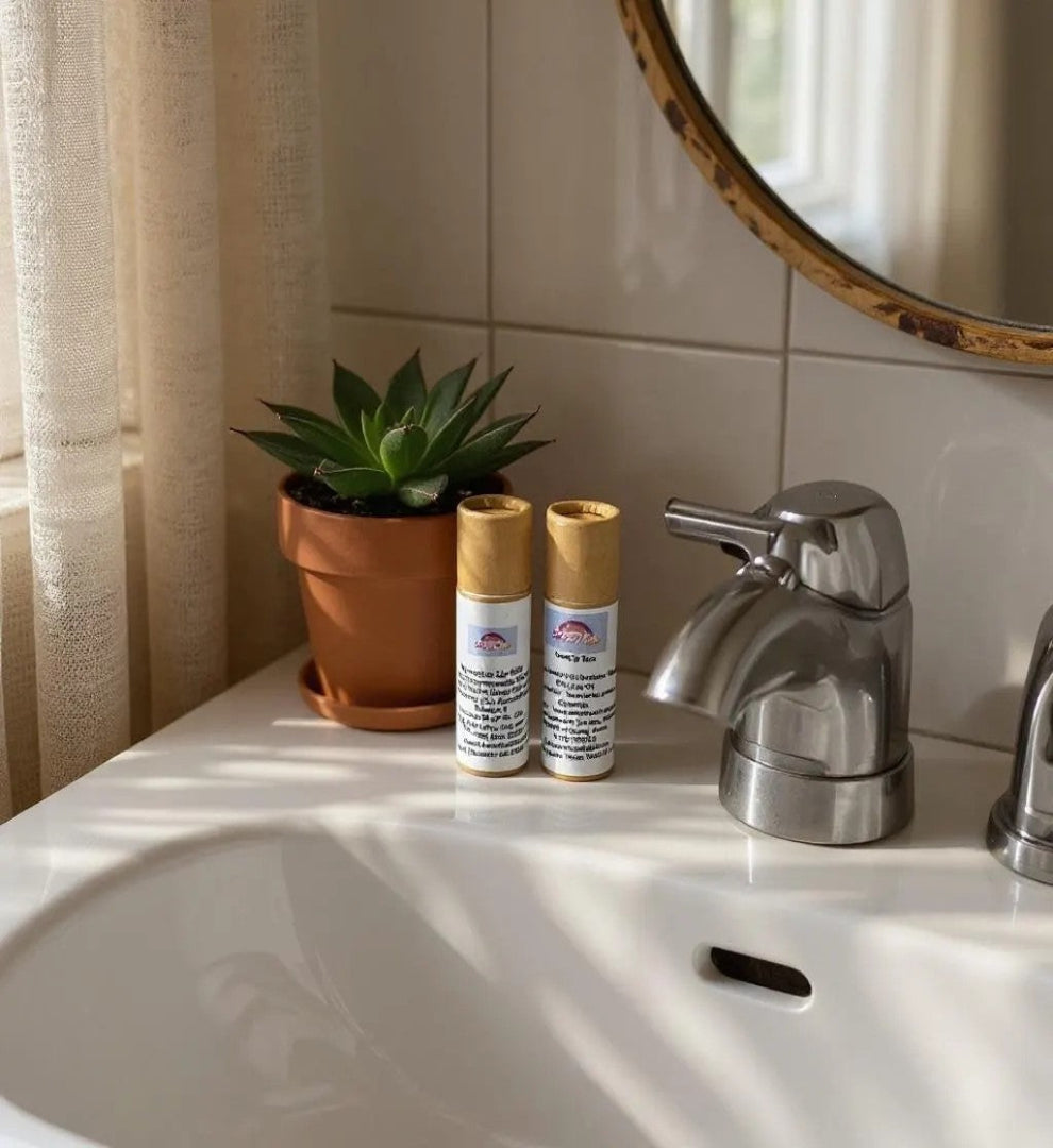 Sumptuous Beeswax Natural Lip Balm in a Kraft Tubes in Watermelon or Honey Made with Shea Butter-0
