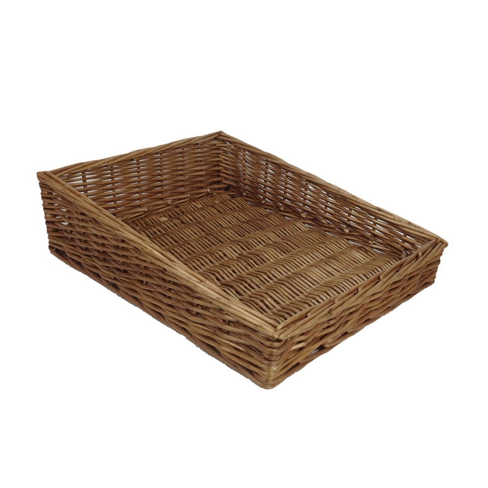 Medium Light Steamed Wicker Display Tray-0