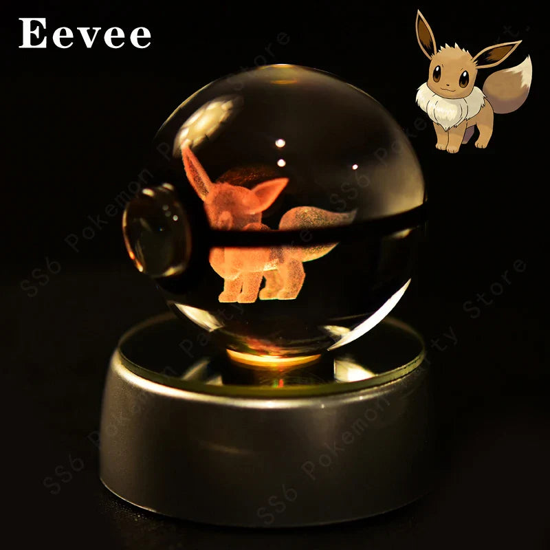 Pokemon Crystal Ball 3D Lamp Night Light-11