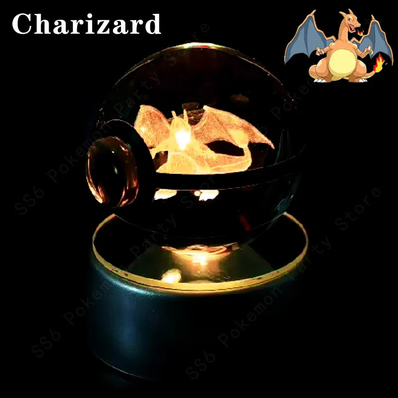Pokemon Crystal Ball 3D Lamp Night Light-8