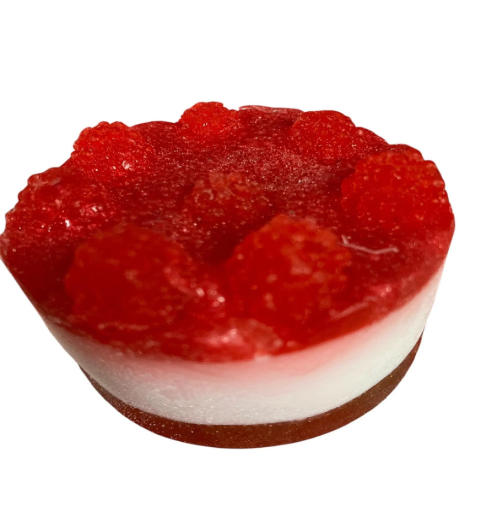 Raspberry Scented Cheesecake Soap: Made with SLS Free Soap with Shea Butter 90g-0