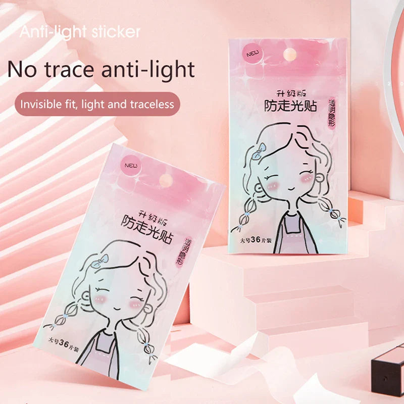 50/36Pcs Transparent Double Sided Tape for Clothing Dress Body Skin Anti-Exposure Adhesive Sticker Strips-2