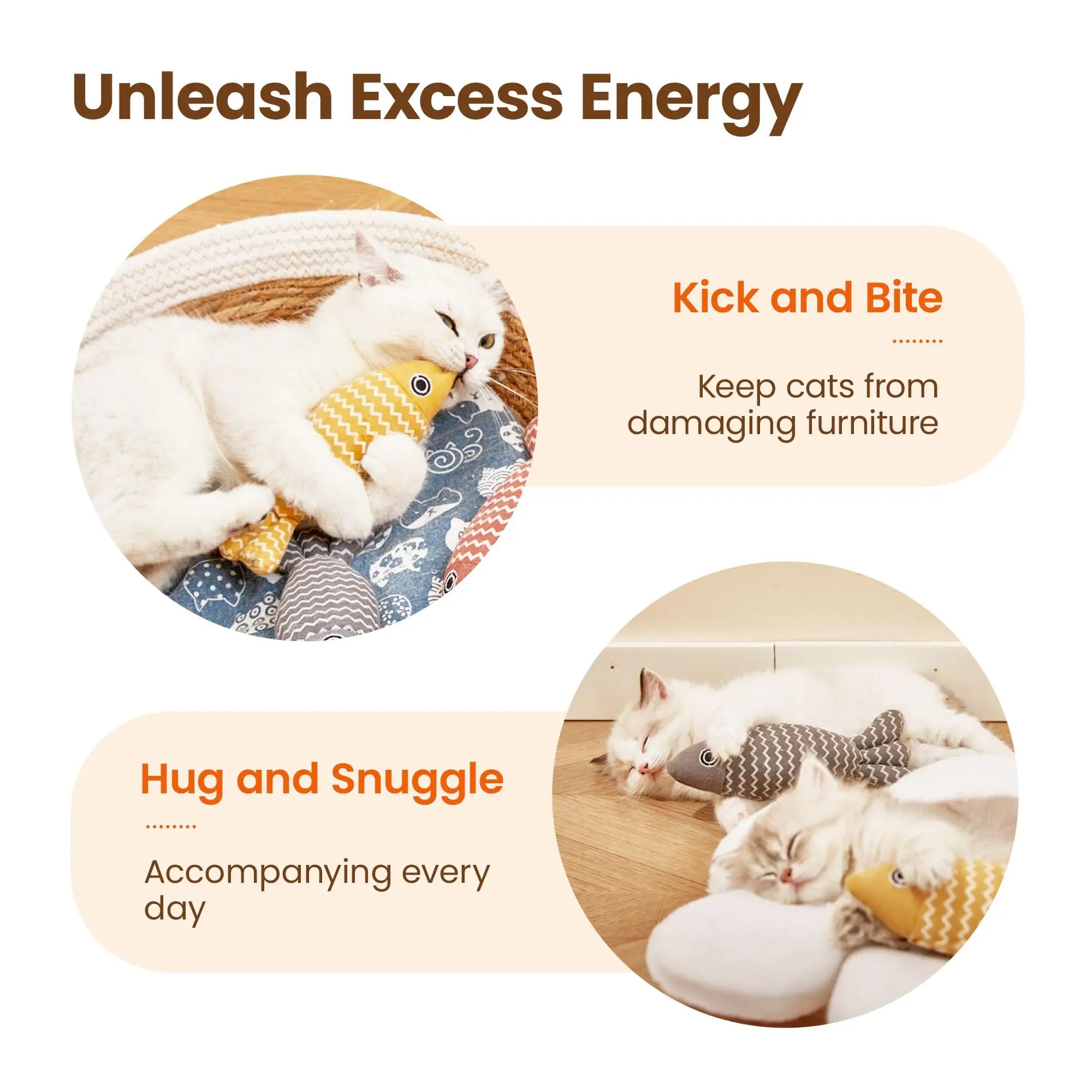 Vibrant Fish Crinkle Catnip Toys-3