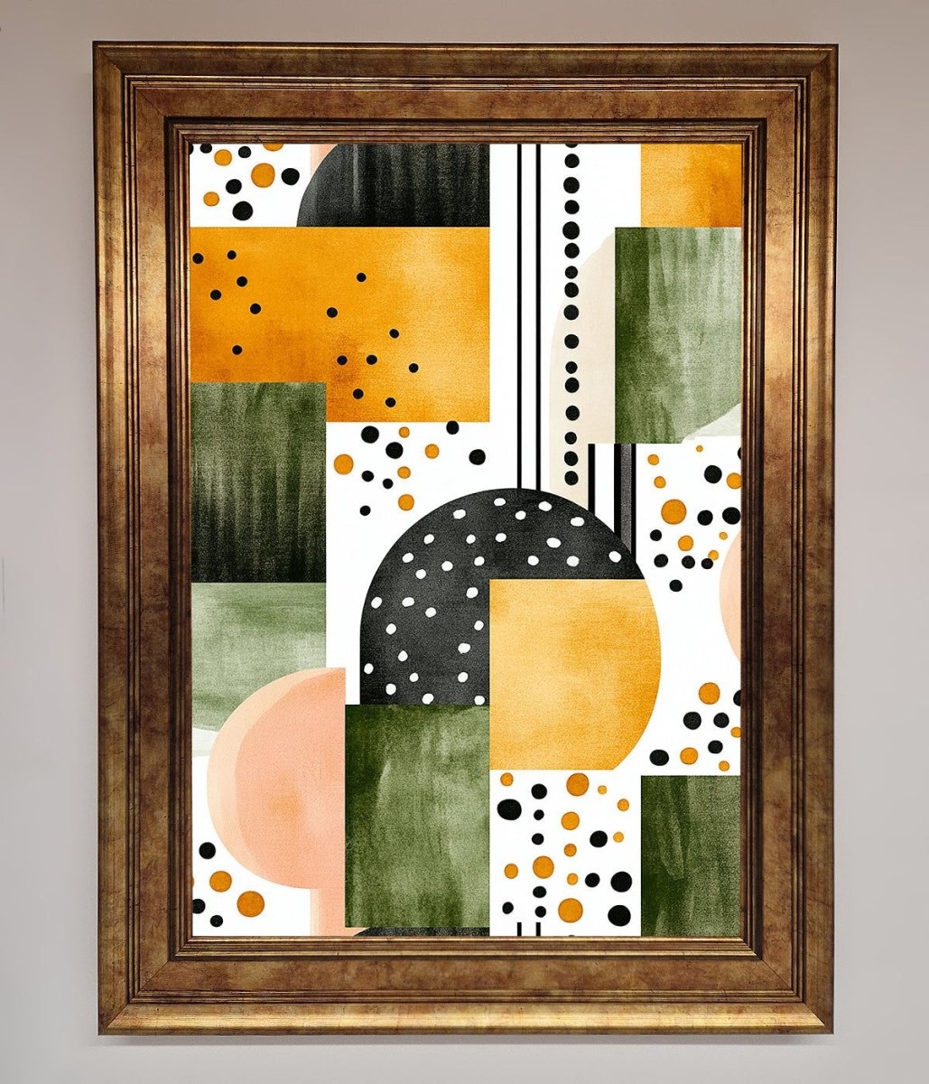 Abstract Shapes Colours Framed Wall Art-7