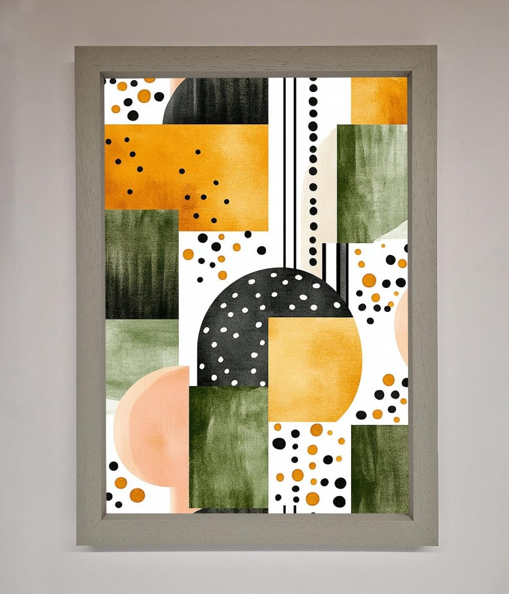 Abstract Shapes Colours Framed Wall Art-2