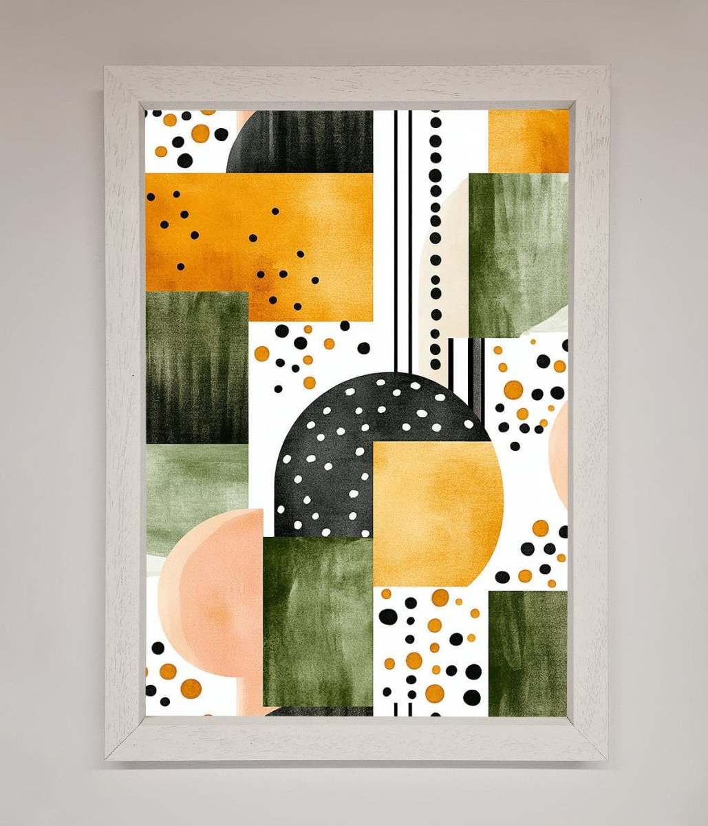 Abstract Shapes Colours Framed Wall Art-0