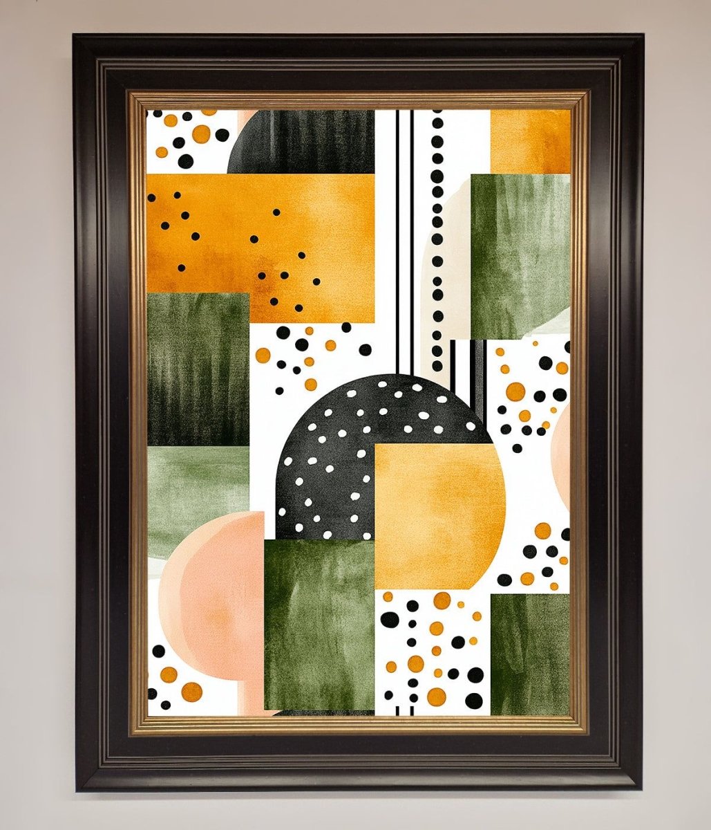 Abstract Shapes Colours Framed Wall Art-9
