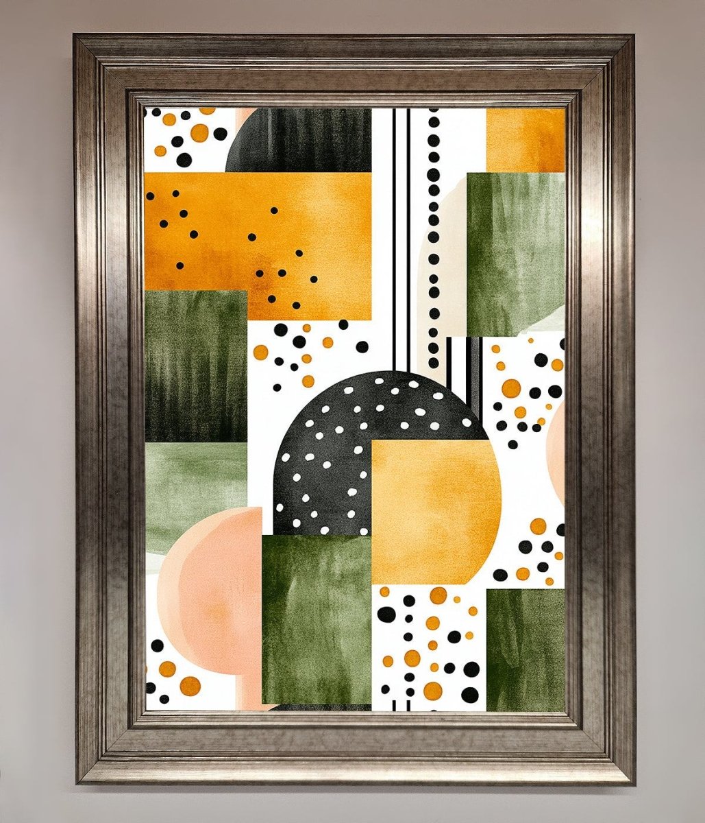 Abstract Shapes Colours Framed Wall Art-5