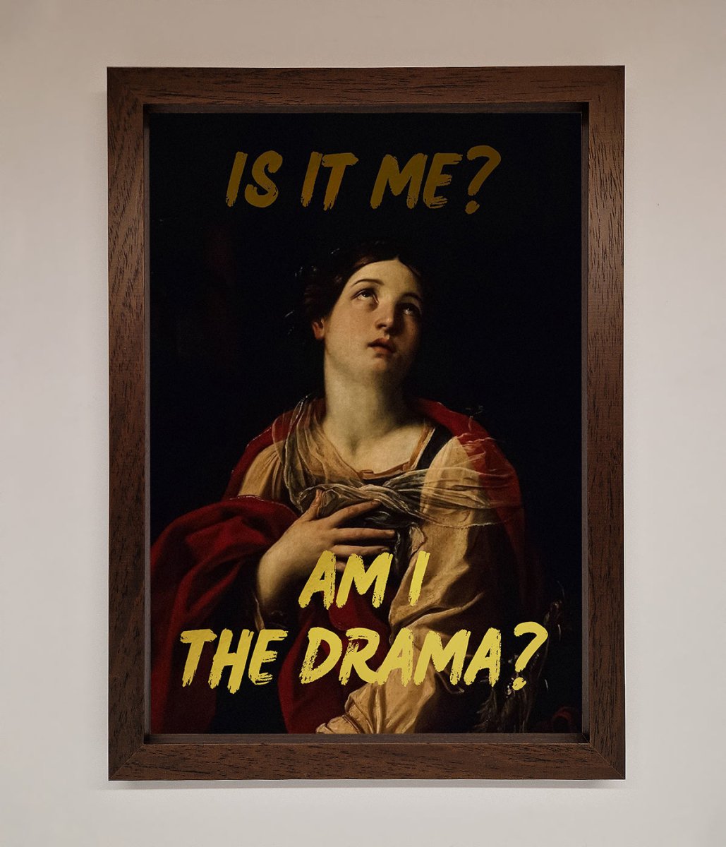 Am I The Drama Foil Print-0