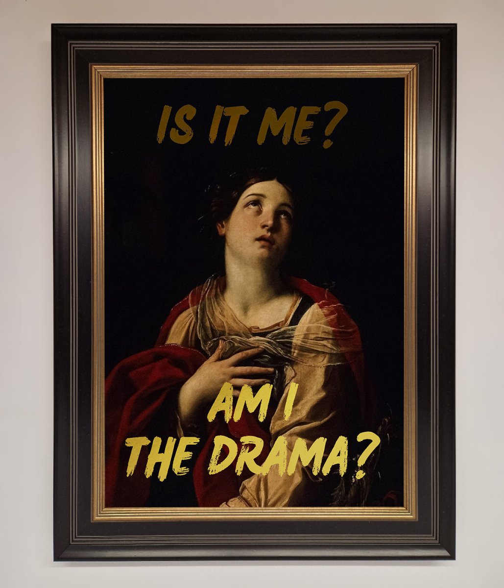 Am I The Drama Foil Print-5