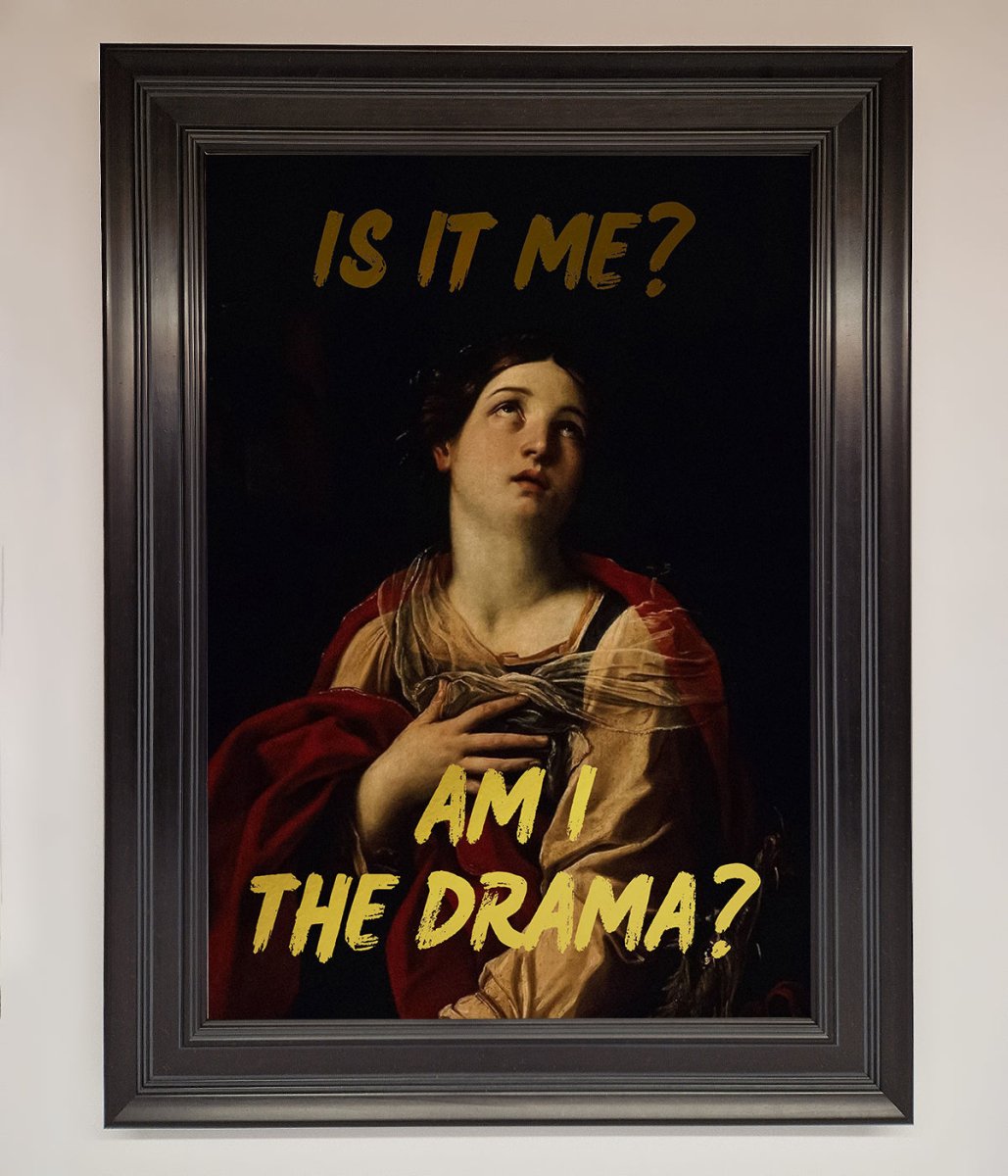 Am I The Drama Foil Print-2