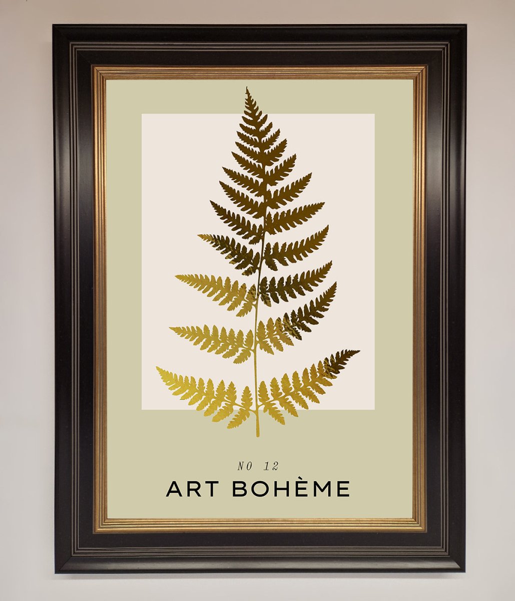 Art Boheme Leaf Foil Print-0