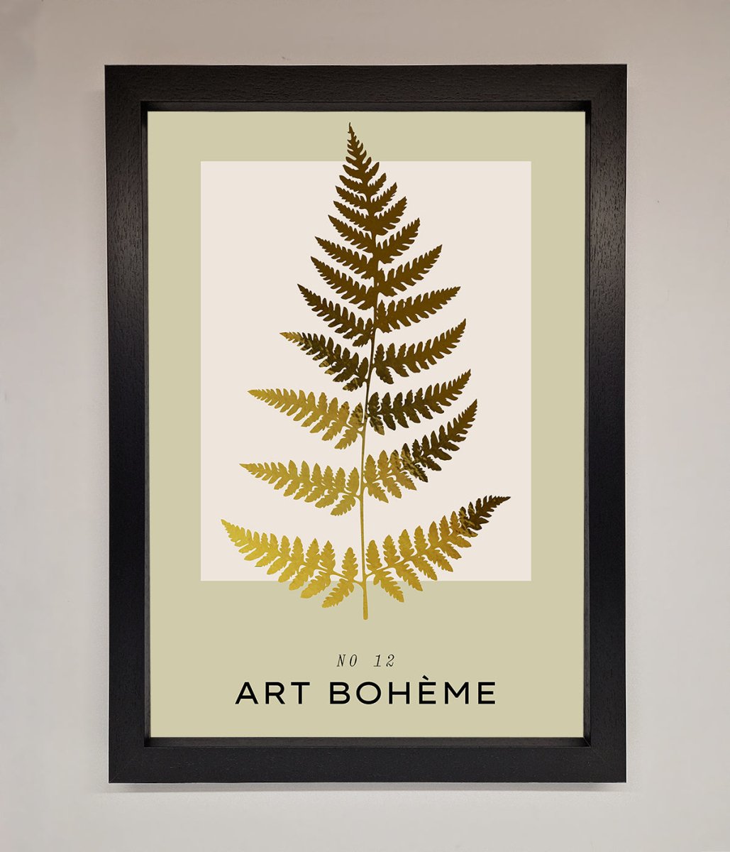 Art Boheme Leaf Foil Print-5