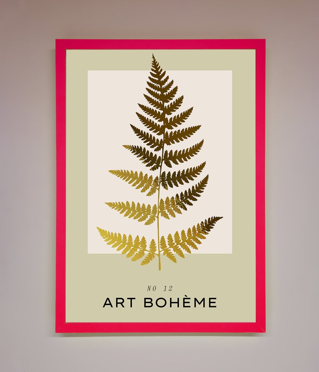 Art Boheme Leaf Foil Print-13