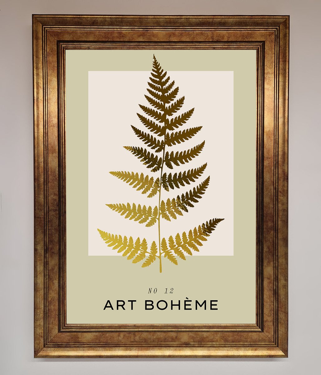 Art Boheme Leaf Foil Print-3