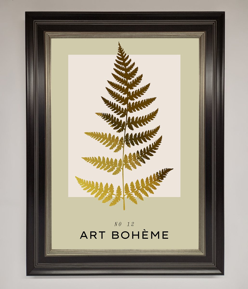 Art Boheme Leaf Foil Print-4