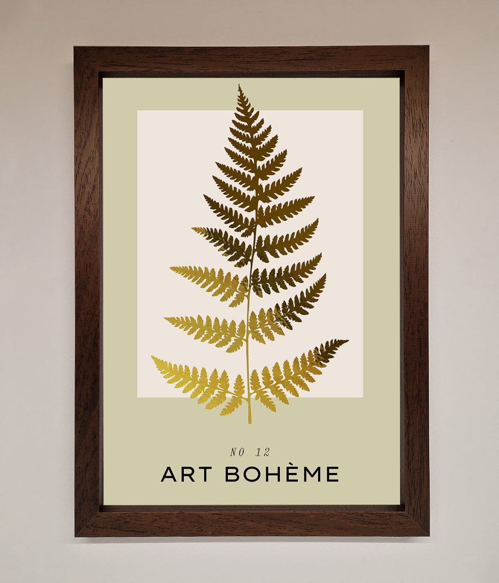 Art Boheme Leaf Foil Print-9