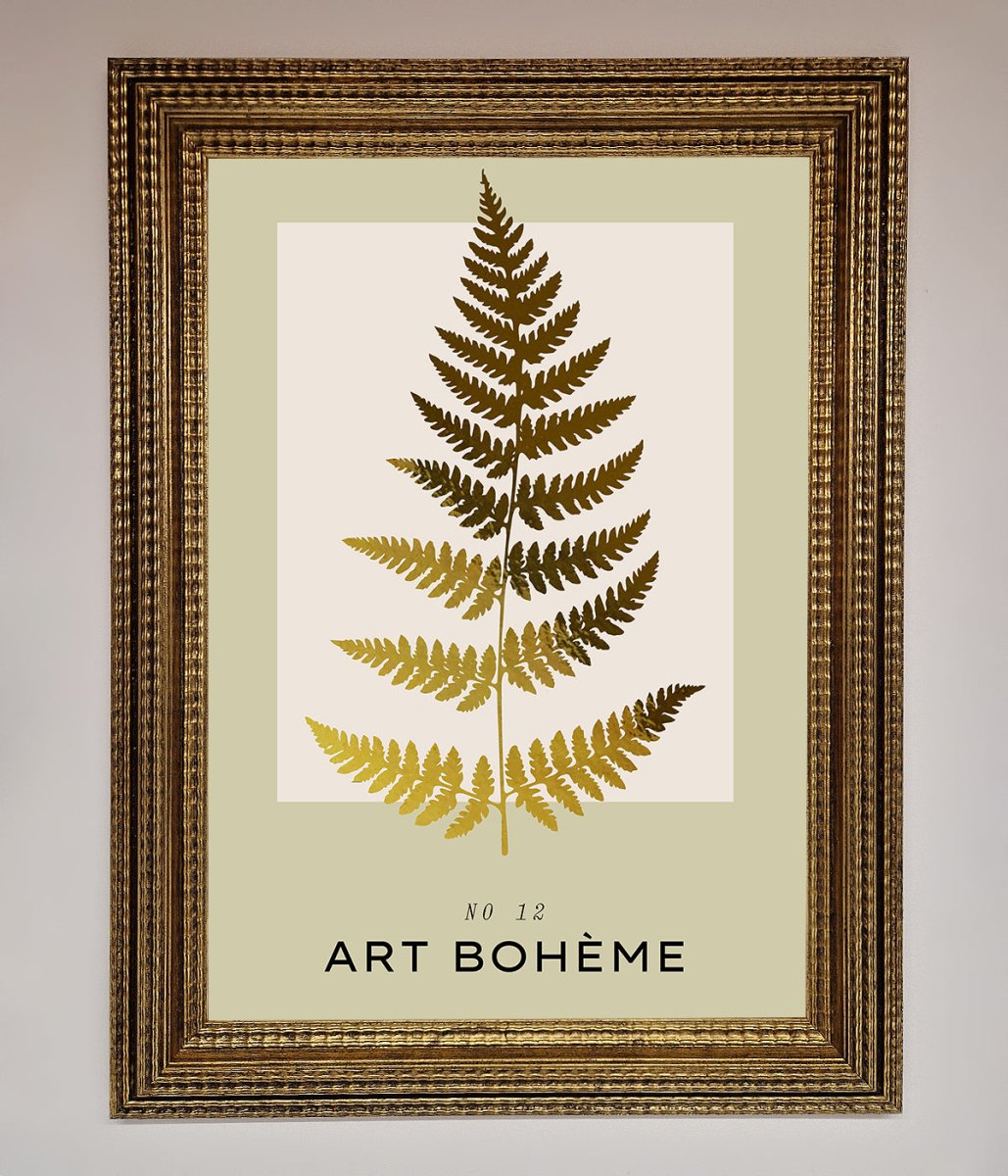 Art Boheme Leaf Foil Print-15
