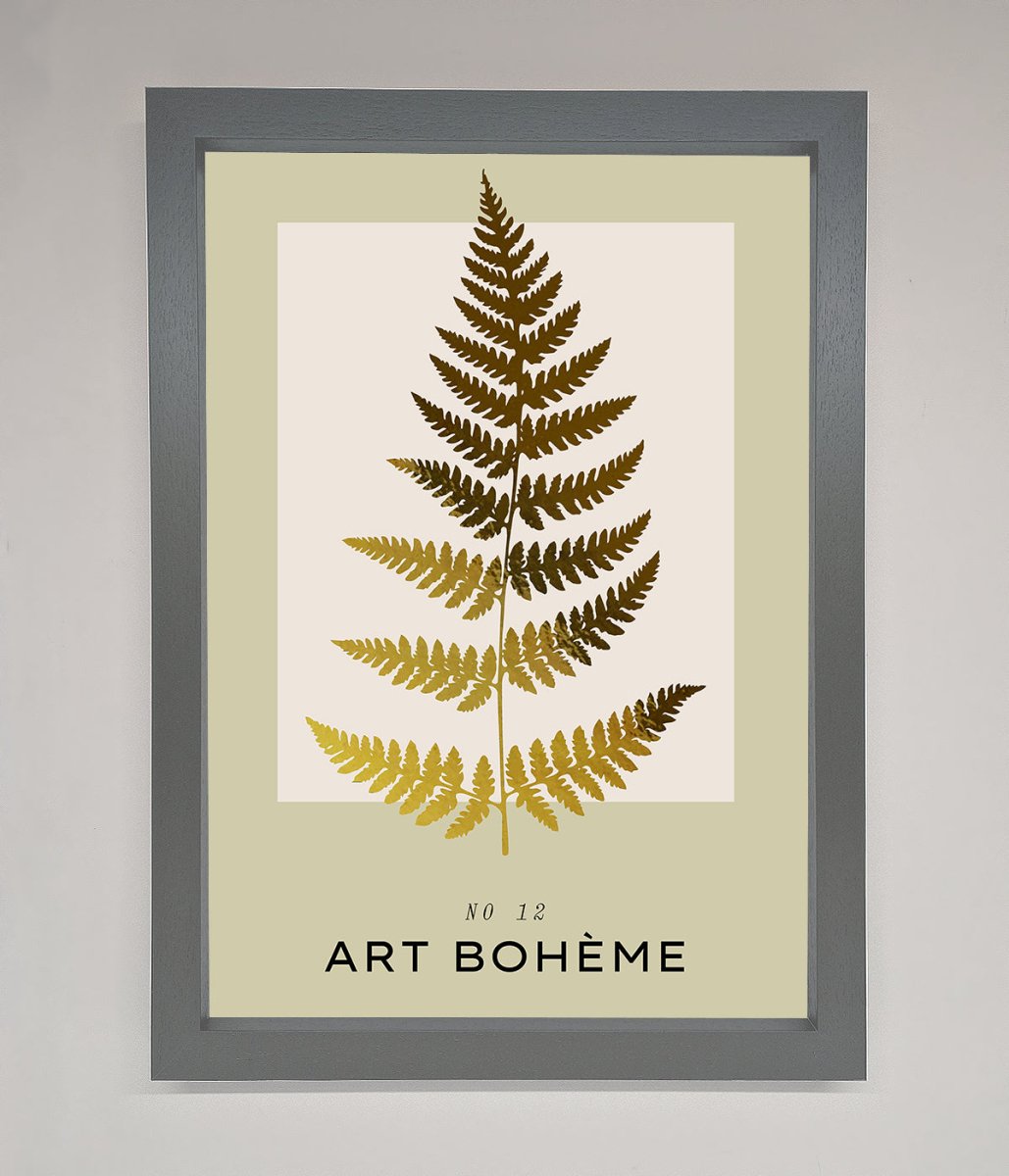 Art Boheme Leaf Foil Print-8