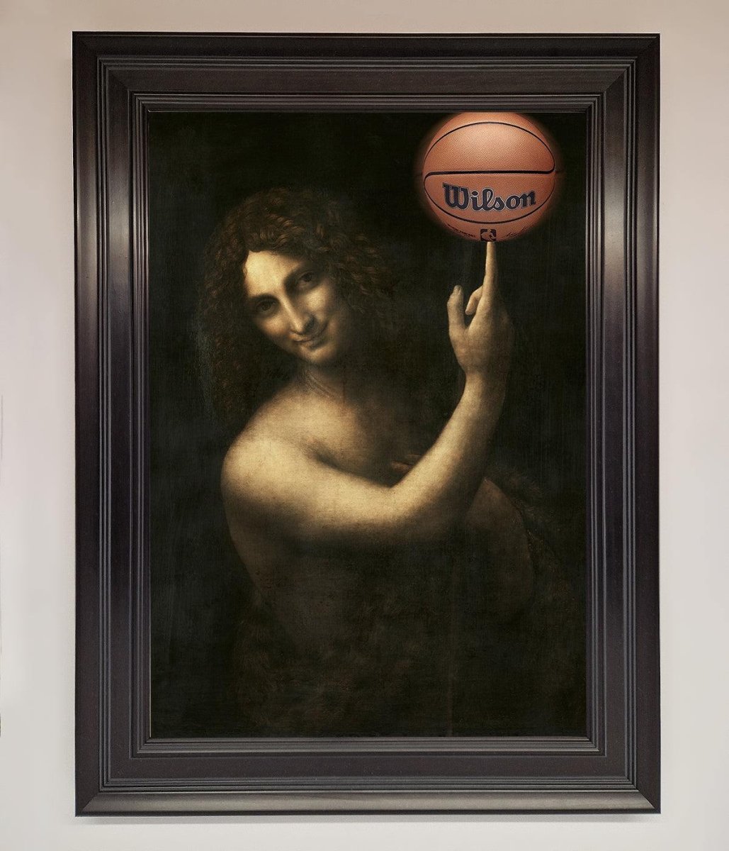 Basketball Renaissance Altered Framed Print-6