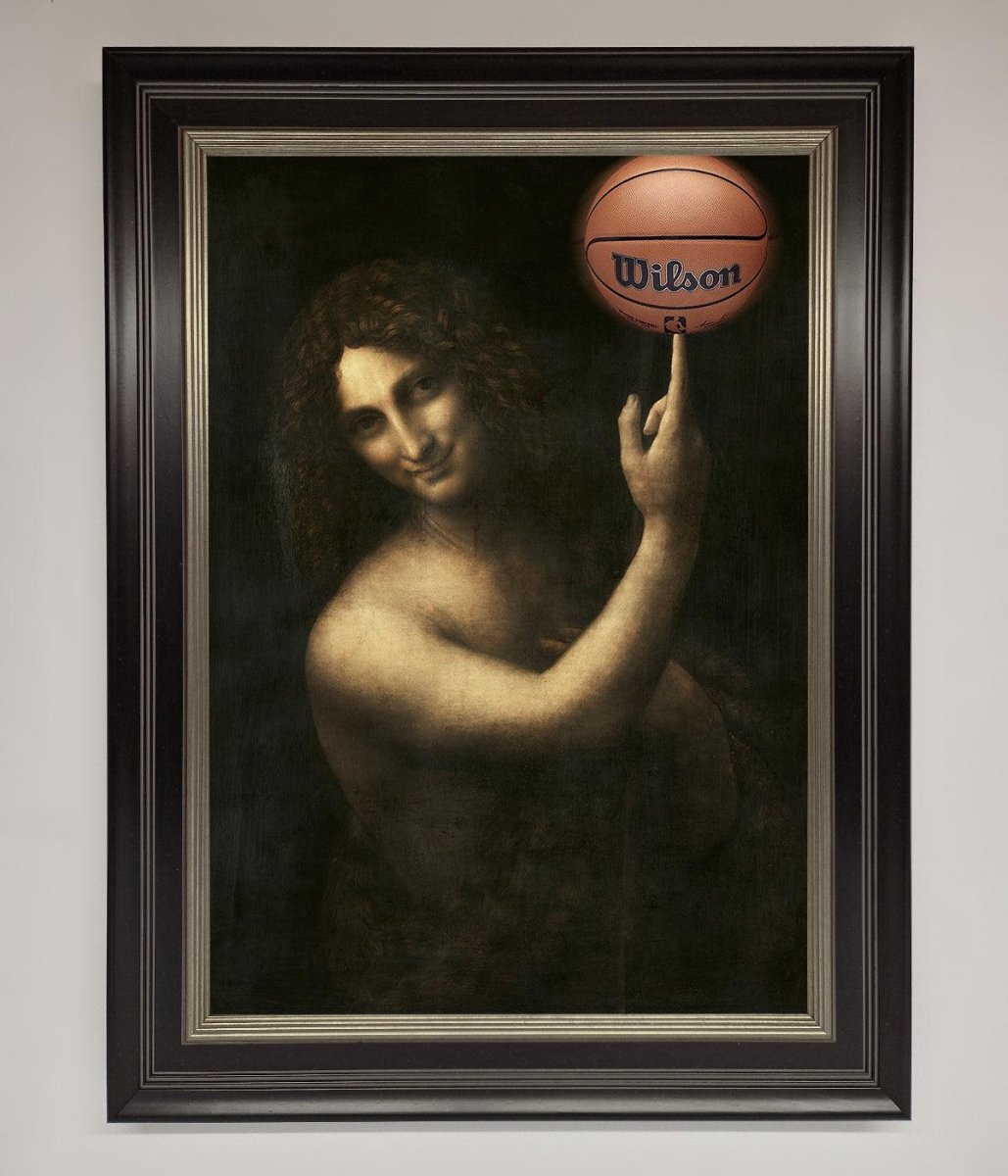 Basketball Renaissance Altered Framed Print-8