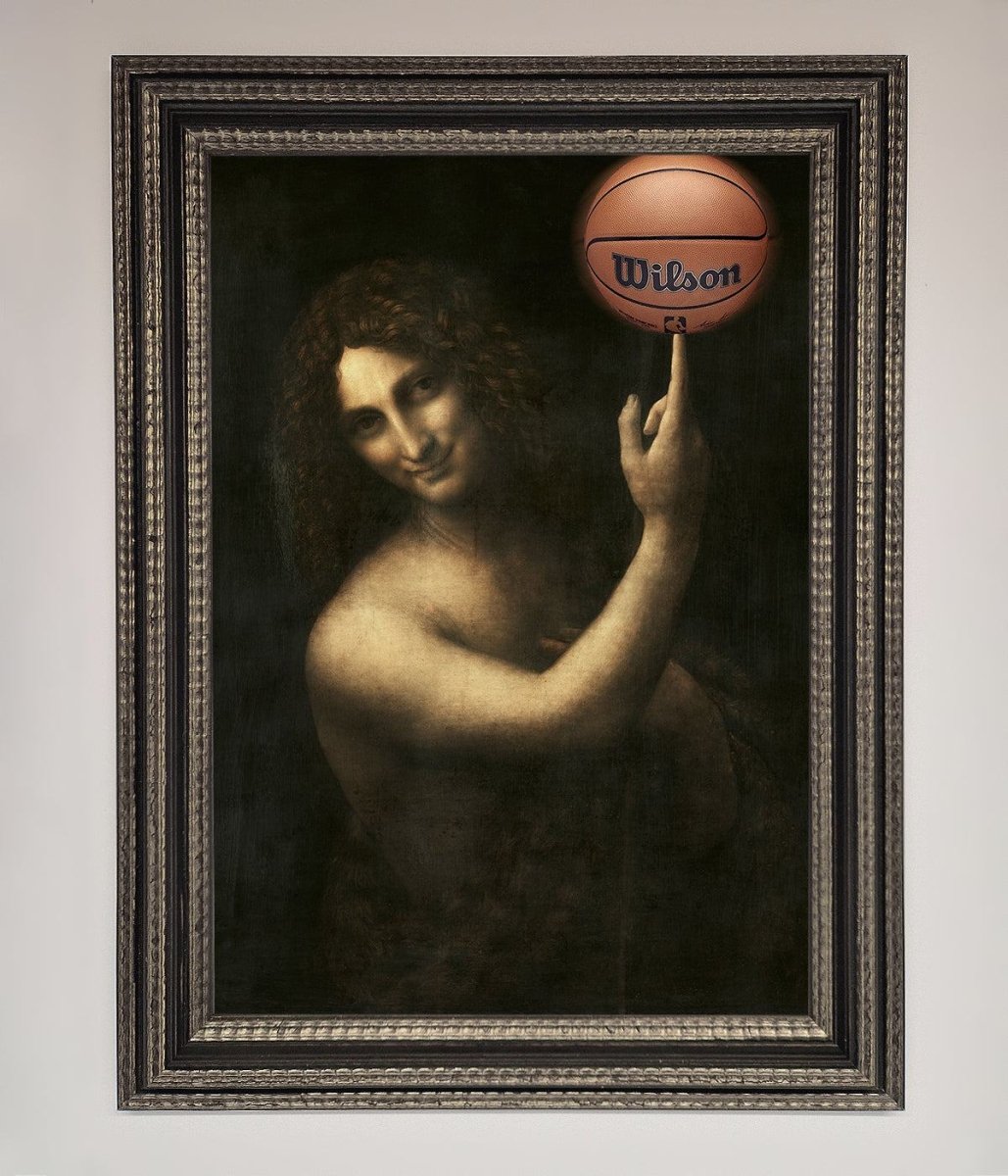 Basketball Renaissance Altered Framed Print-17