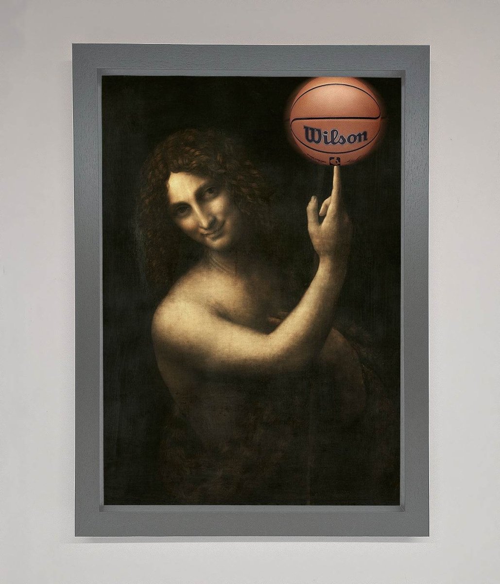 Basketball Renaissance Altered Framed Print-4