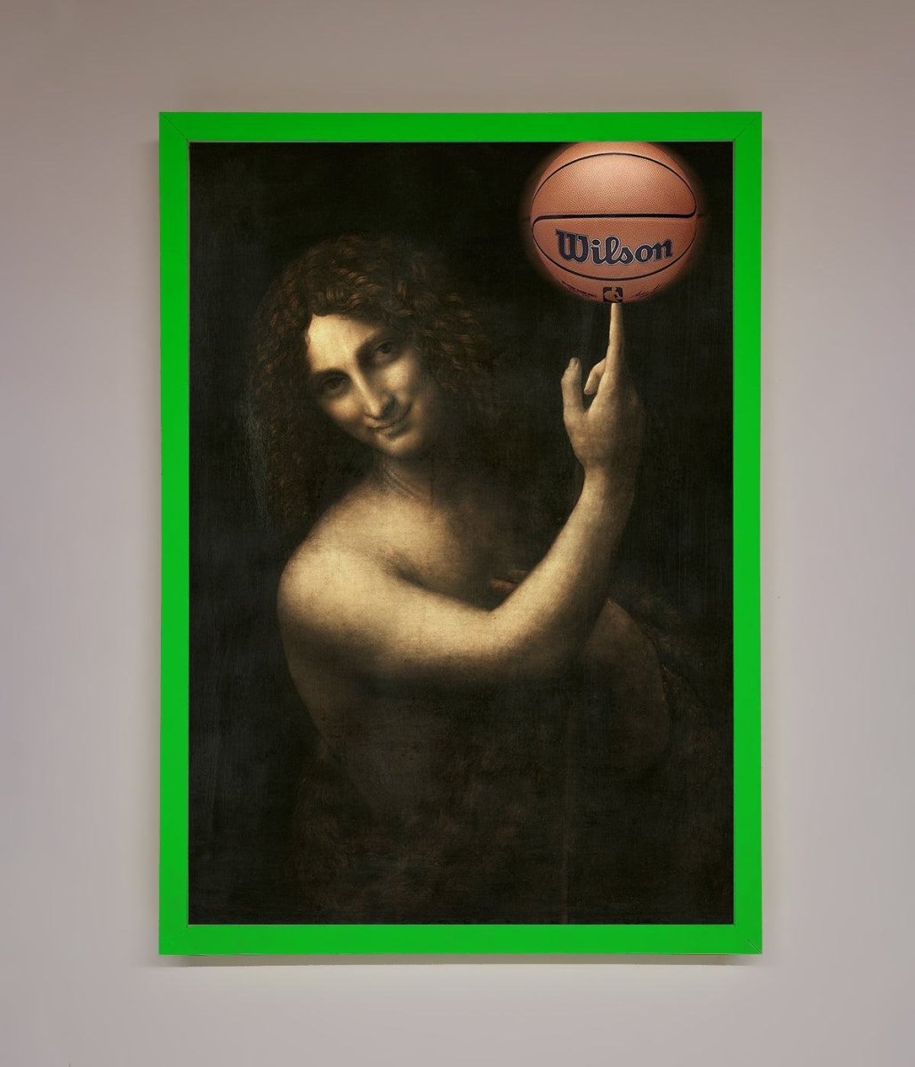 Basketball Renaissance Altered Framed Print-11