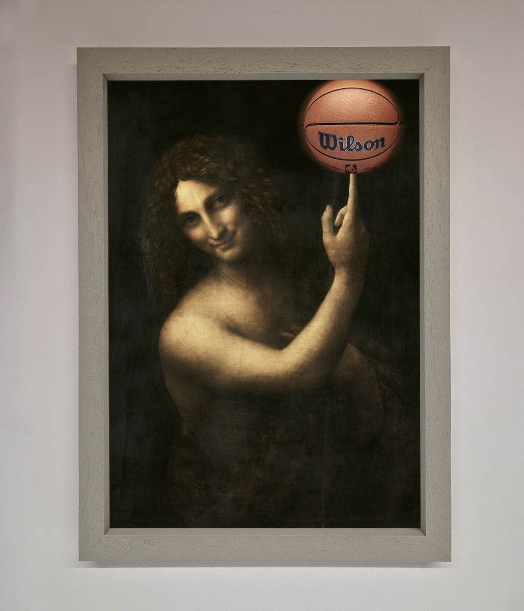 Basketball Renaissance Altered Framed Print-3