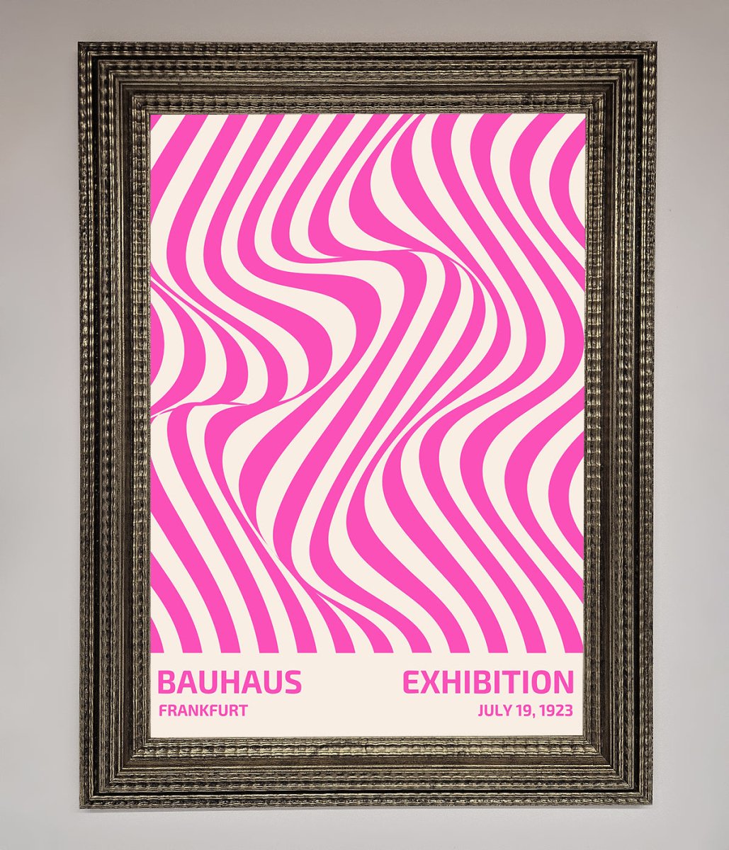 Bauhaus Pink Expedition Framed Wall Art-10