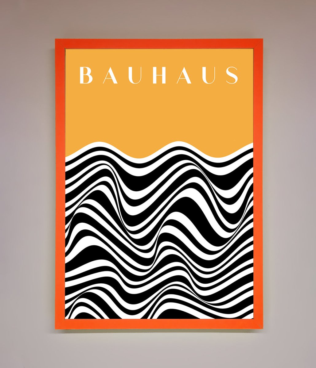 Bauhaus Yellow Framed Poster-6