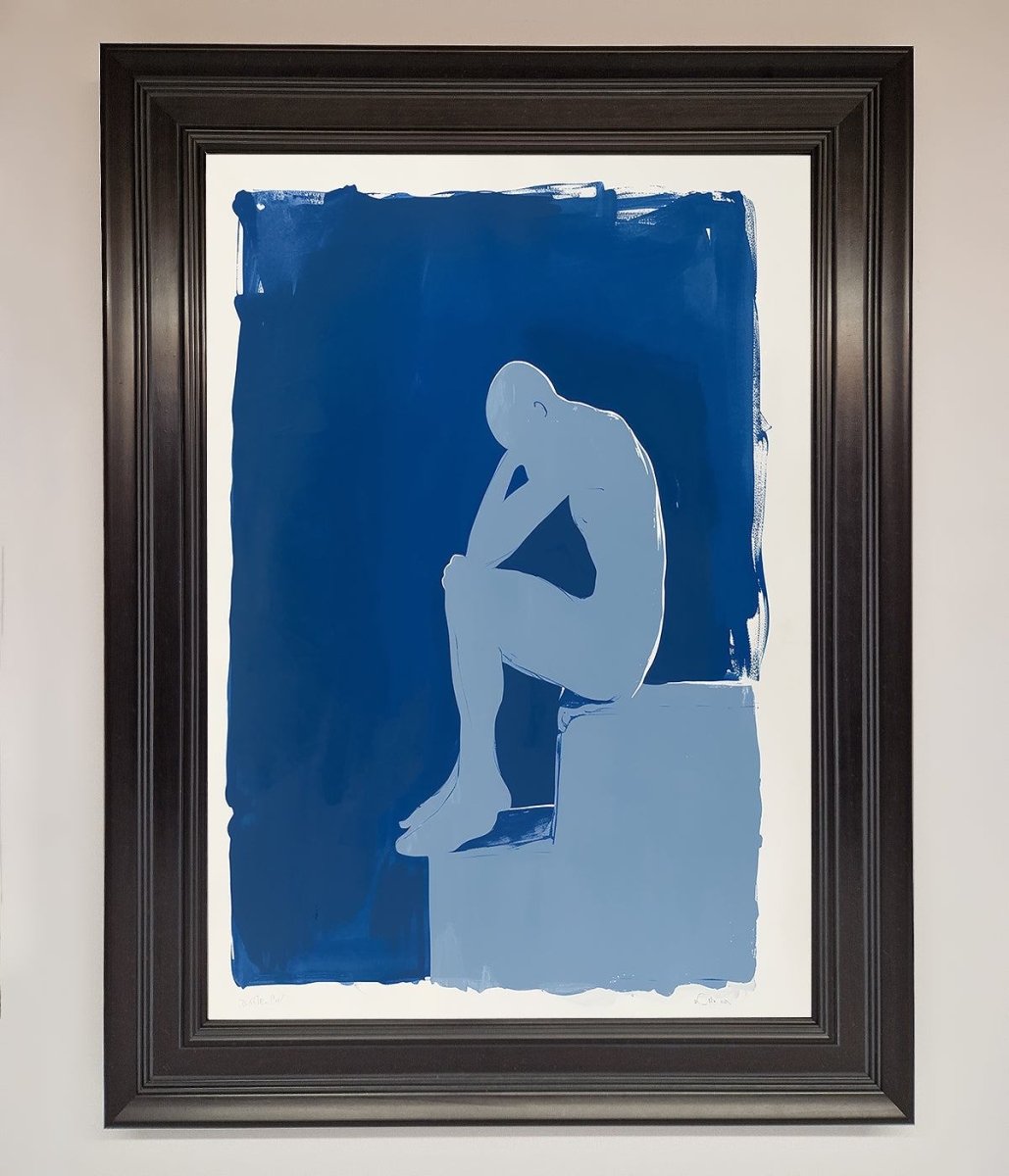 Blues Thinking Framed Print-6