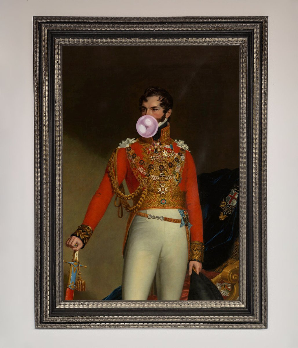 Bubble Gum Admiral Framed Wall Art-13