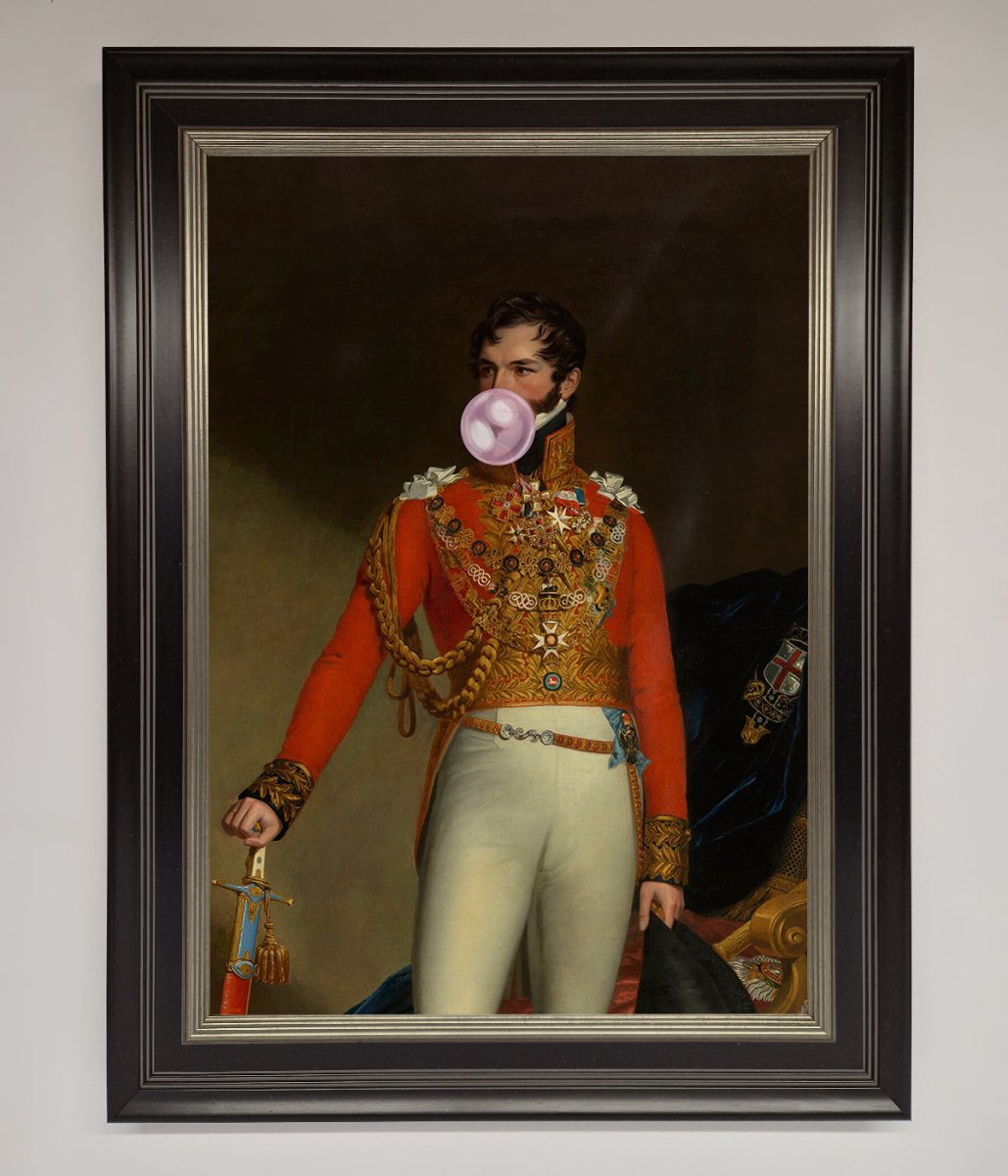 Bubble Gum Admiral Framed Wall Art-16