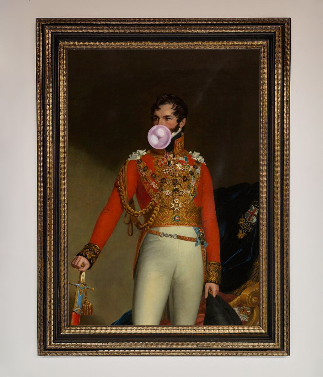 Bubble Gum Admiral Framed Wall Art-11