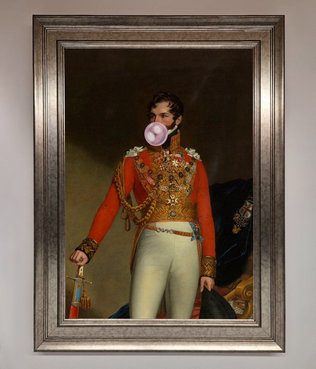 Bubble Gum Admiral Framed Wall Art-14