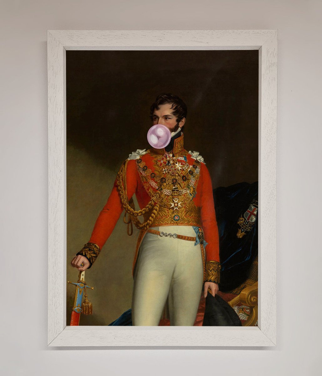 Bubble Gum Admiral Framed Wall Art-2