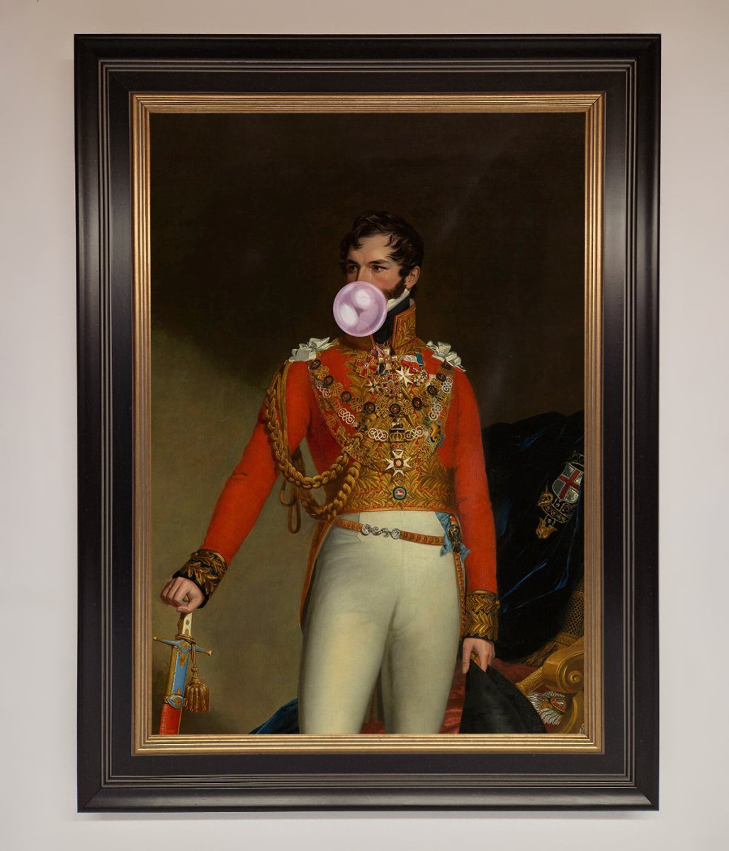 Bubble Gum Admiral Framed Wall Art-17