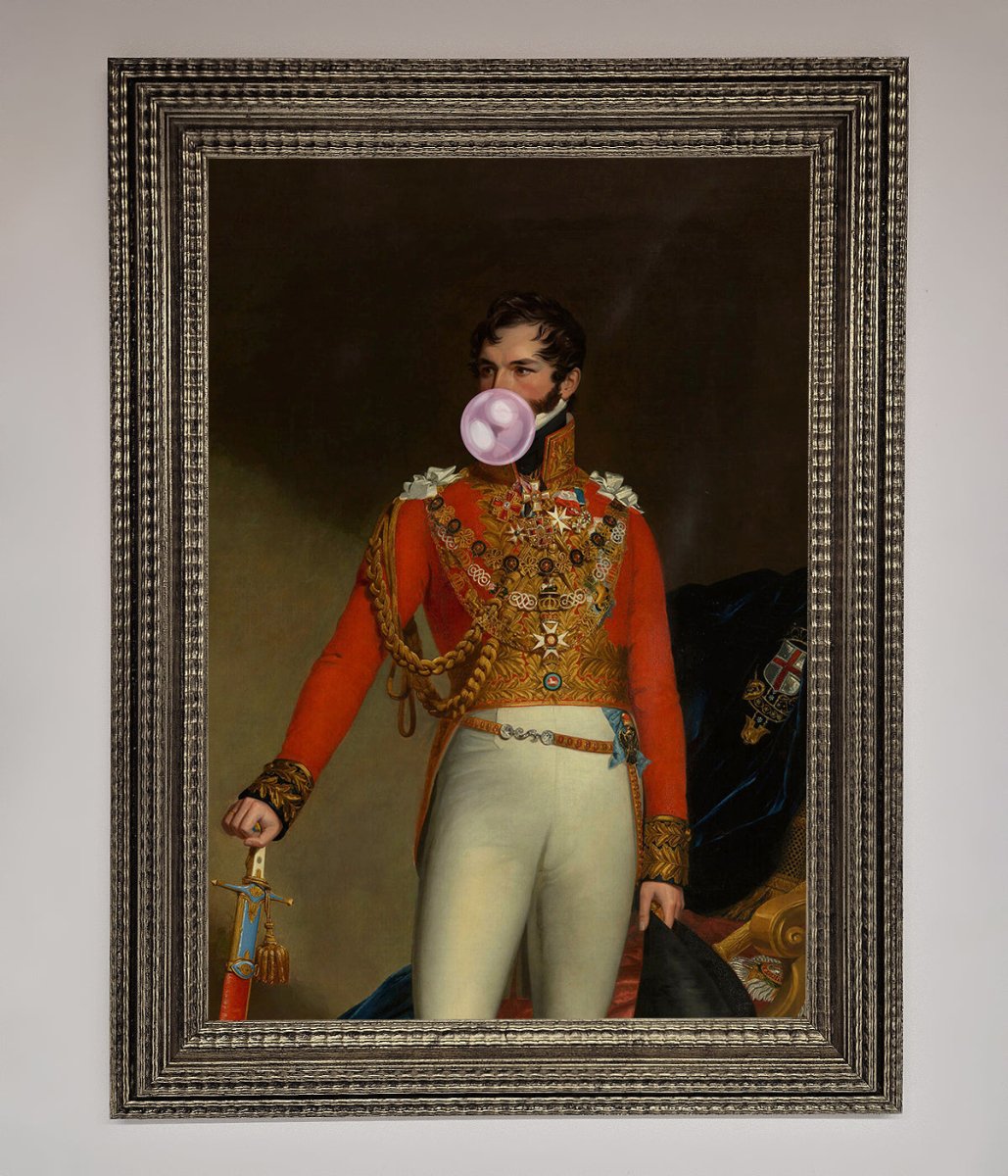 Bubble Gum Admiral Framed Wall Art-10