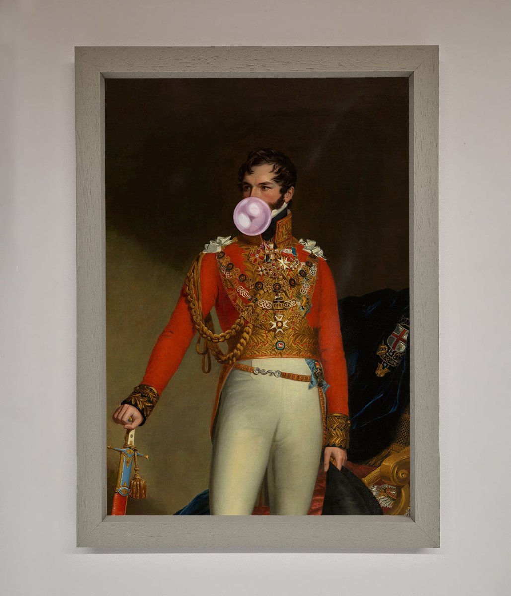 Bubble Gum Admiral Framed Wall Art-3