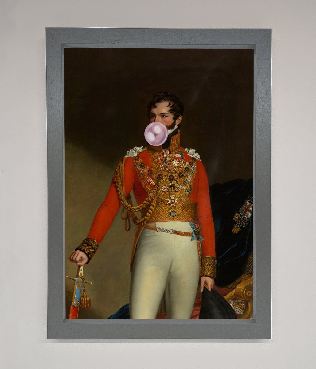 Bubble Gum Admiral Framed Wall Art-4