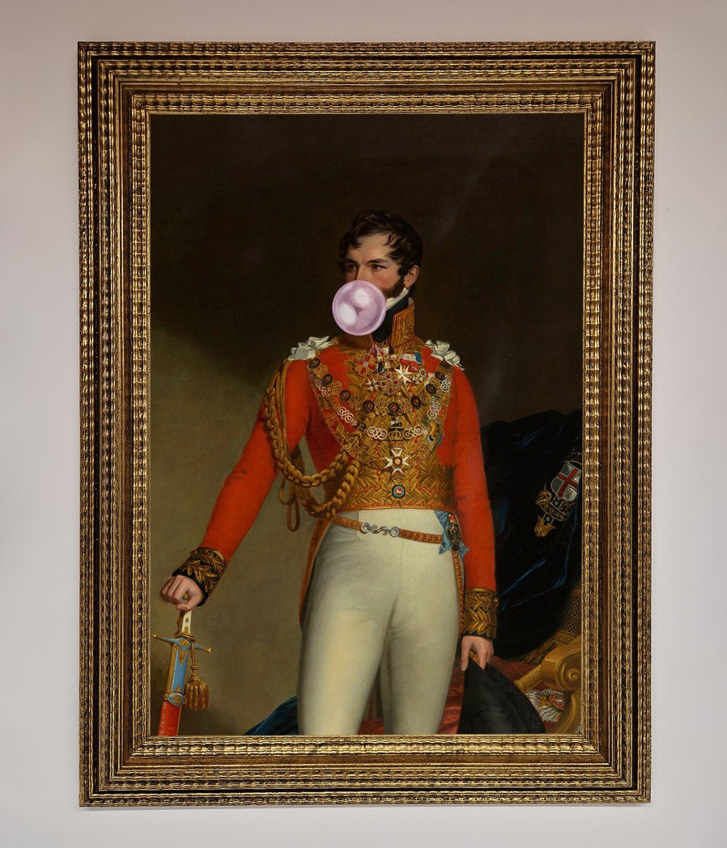 Bubble Gum Admiral Framed Wall Art-0