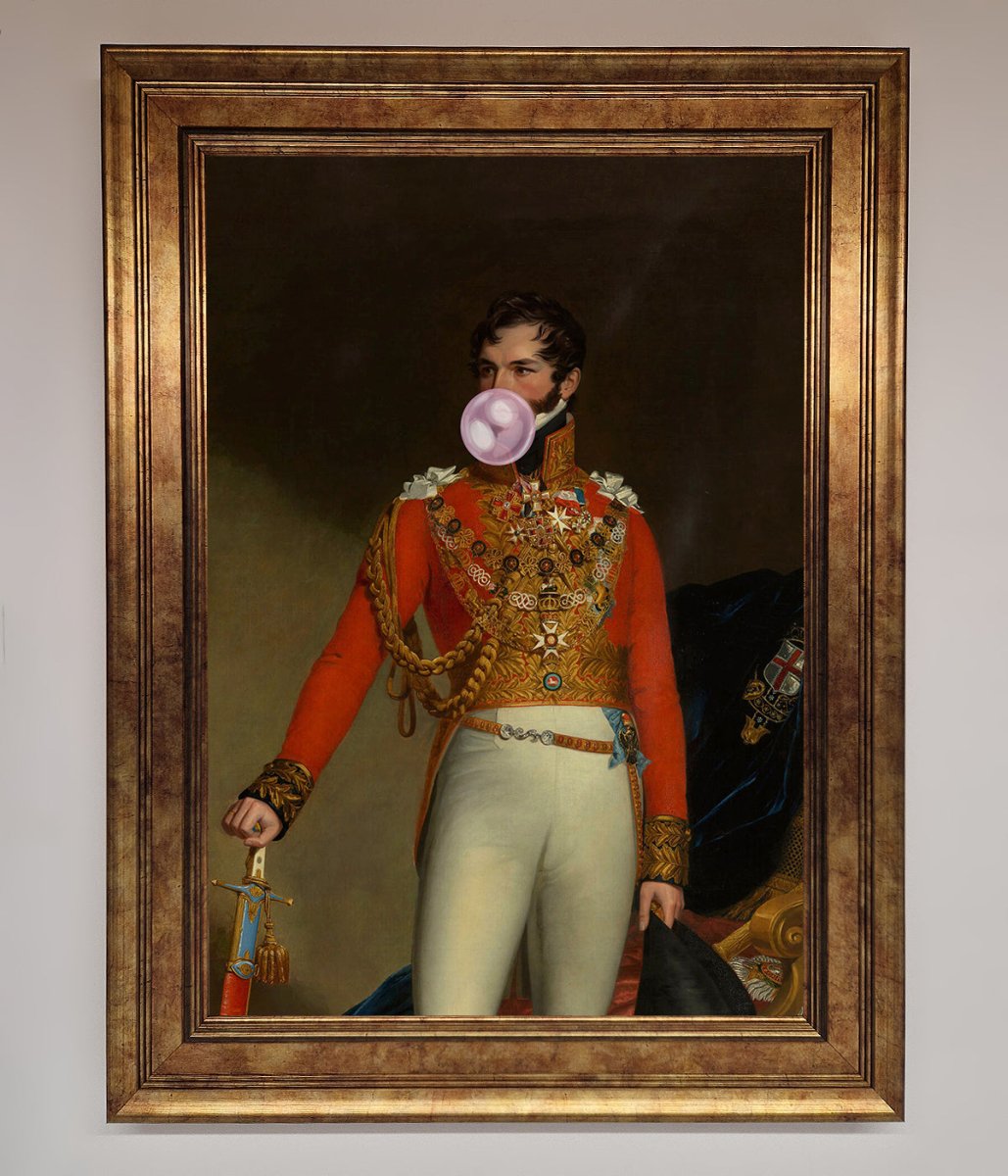 Bubble Gum Admiral Framed Wall Art-12
