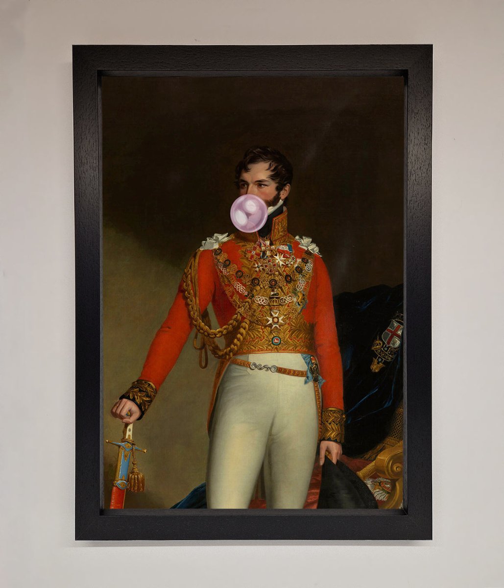 Bubble Gum Admiral Framed Wall Art-1